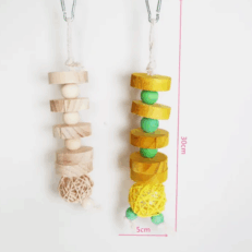 Bird Toys - ของเล่นนก ไม้แขวนกัดแทะ (562913)