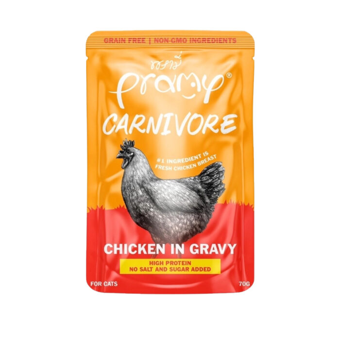 Pramy Carnivore Chicken in Gravy 70g Pramy Carnivore Chicken in Gravy 70g