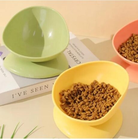 Pet Bowl - ชามใส่อาหารสำหรับสัตว์เลี้ยง รุ่นไข่ยกสูง (14x13x9cm) (564940)