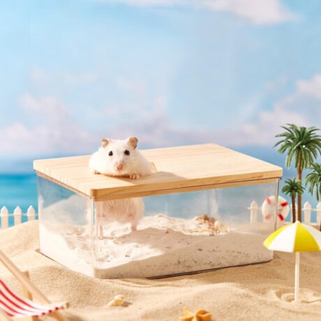 Hamster Bathroom - ห้องน้ำสำหรับหนูแฮมสเตอร์ (10x20.5x15.5cm) (561214)
