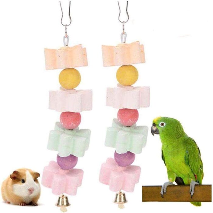 trimmer-calcium Bird Toys - ของเล่นนก ก้อนแคลเซียม + กระดิ่ง (562886)