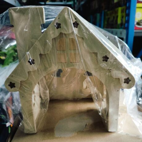 SOOS Wooden Rabbit House - บ้านไม้กระต่าย มีปล่องไฟ (568786)