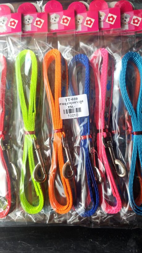 Bone Pattern Pet Leash TT-010 - สายจูงสัตว์เลี้ยงลายกระดูก กว้าง3หุน