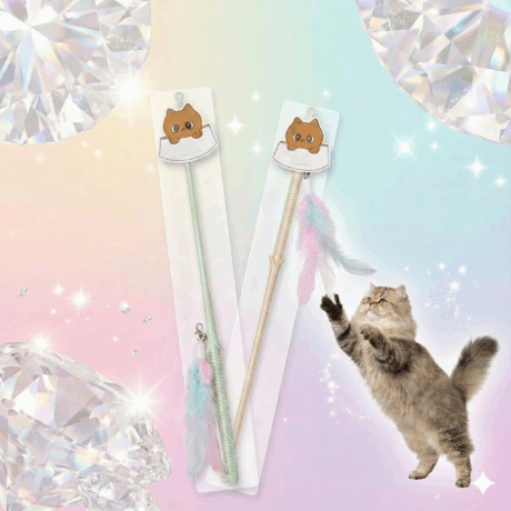 Pet Empire Cat Toys - ไม้ล่อแมวทรงกระบอกเพชร (577086)