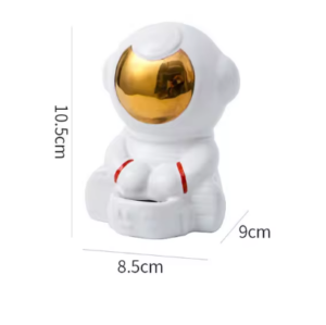 Astronaut Ceramic Hamster Food Holder Astronaut Set Astronaut Ceramic Hamster Food Holder Astronaut Set