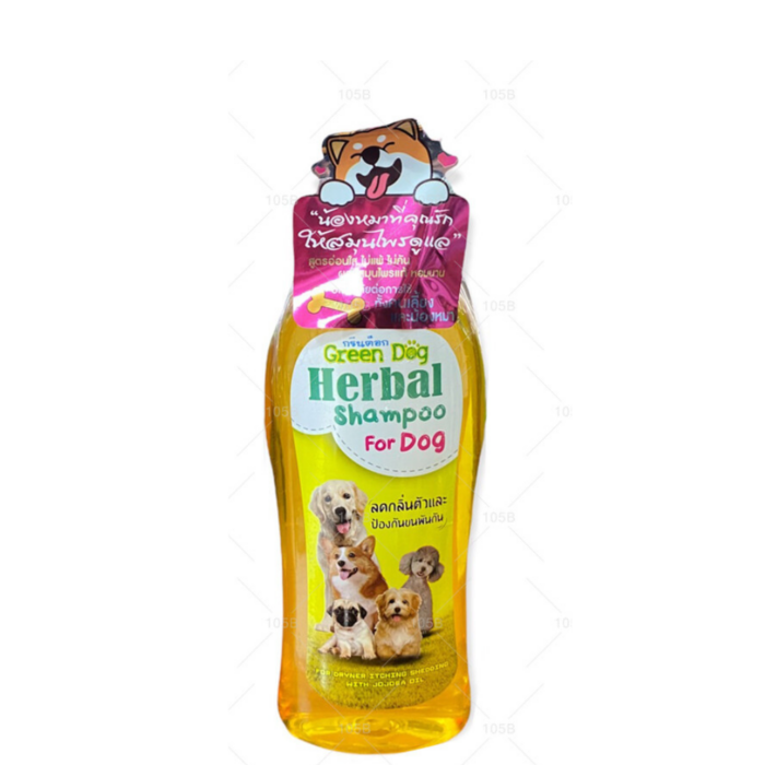 Sh-Green-Dog-ลดกลิ่นตัวและป้องกันขนพันกัน-400-mL.-1 Green Dog Herbal Shampoo 400ml