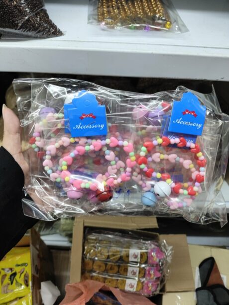 ปลอกคอลูกปัดหัวใจ