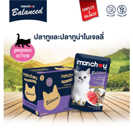 Monchou Pouch Complete and Balanced for Kitten 01