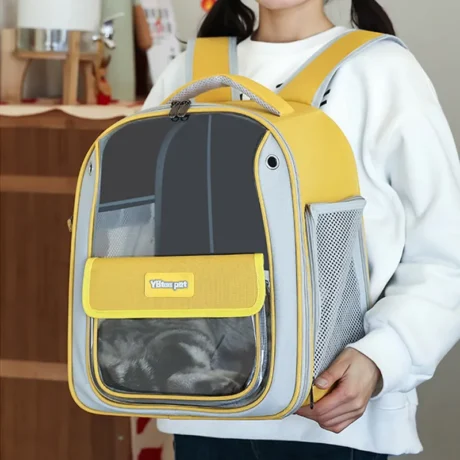 Pet Carrier Backpack - กระเป๋าเป้สำหรับใส่สัตว์เลี้ยง แบบหน้าต่างใส (39x33x25cm) (572272)