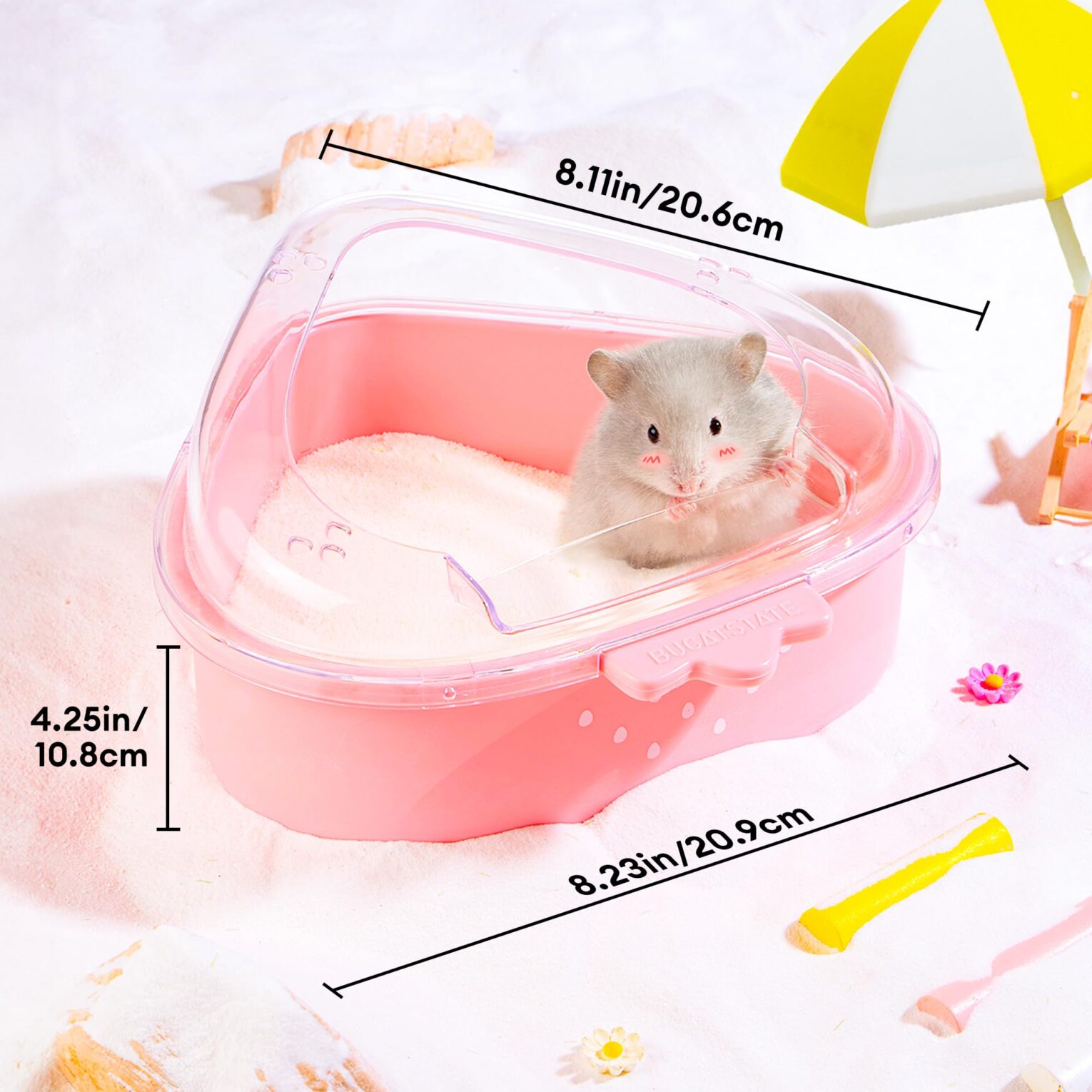 พบคำแนะนำในการเลือกกรงนกที่สมบูรณ์แบบ 8 BUCATSTATE Strawberry Hamster Bathroom