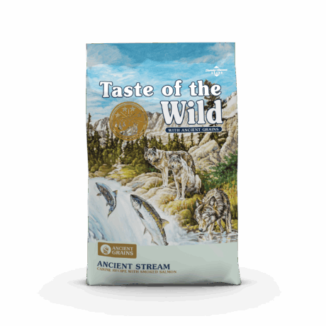 Taste of the Wild Ancient Stream - อาหารสุนัขและลูกสุนัข สูตรปลาแซลมอนรมควัน กับธัญพืชโบราณ 680g (498486)