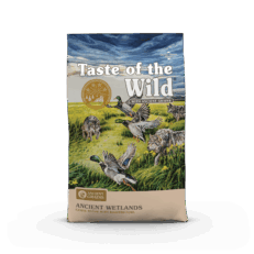 Taste of the Wild Ancient Wetlands - อาหารสุนัข สูตรนกกระทาย่าง เป็ดย่าง ไก่งวงรมควัน 680g (585483)