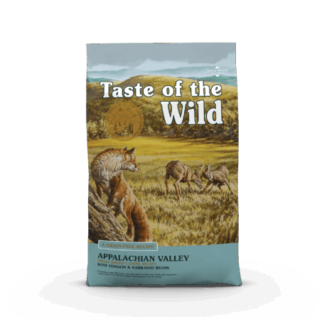 Taste of the Wild Appalachian Valley - อาหารสุนัข สูตรเนื้อกวางย่างและถั่วการ์แบนโซ่ สำหรับสุนัขพันธุ์เล็ก 680g (523245)