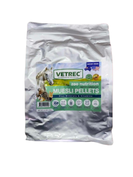 VETREC Rodents Food Muesli Pellet - อาหารสัตว์ฟันแทะ ชนิดเม็ด สูตรมูสลี่ 1kg