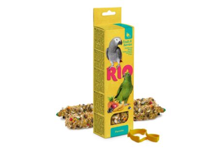 RIO Sticks for Parrots with Fruit and Berries ขนมนกสำหรับนกแก้วขนาดกลาง-ใหญ่ รสผลไม้รวมและเบอรี่