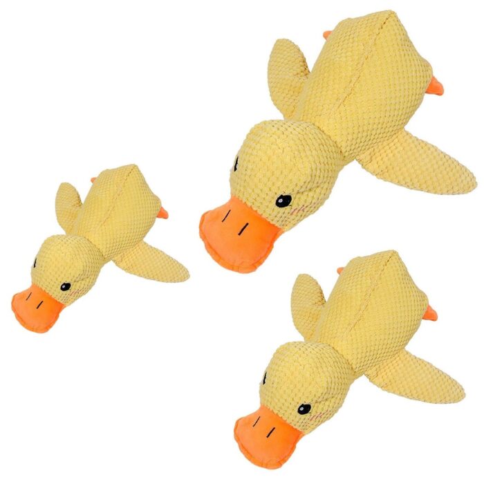 ของเล่นสัตว์เลี้ยง ตุ๊กตาเป็ดบีบมีเสียง Pet Toy Claiming Duck Doll