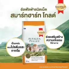 Smartheart Gold Alfalfa Pellet - หญ้าอัลฟาฟ่าอัดเม็ด 500g