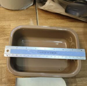 Rectangular Ceramic Tray - ถาดเซรามิคสี่เหลี่ยมผืนผ้าคละสี (8x5.5x2.5นิ้ว)(602172)