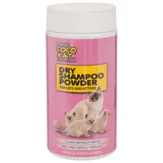 Cocokat Dry Shampoo - โคโค่แค็ทดรายแชมพูสำหรับแมวและลูกแมว 150กรัม (768247)
