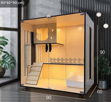 พบคำแนะนำในการเลือกกรงนกที่สมบูรณ์แบบ 10 Cat Apartment Wooden Cat Villa - อพาร์ตเมนต์แมว วิลล่าแมว (90x60x90cm)(775572)