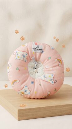 Pets Collar AR5082 Size L - คอลล่ากันเลียชมพู หมี ไซส์ L (793563)