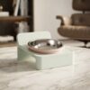 798116 Pet Bowl - ชามสัตว์เลี้ยงแสตนเลสทรงเก้าอี้ (798116)