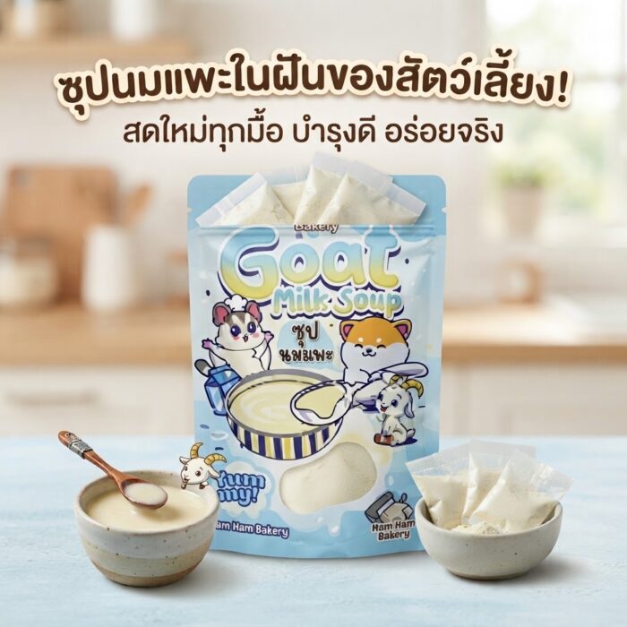 800894 Ham Ham Bakery - ซุปนมแพะ 8g x 4 ซอง (800894)
