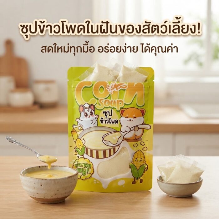 800941 Ham Ham Bakery - ซุปข้าวโพด 8g x 4 ซอง (800941)