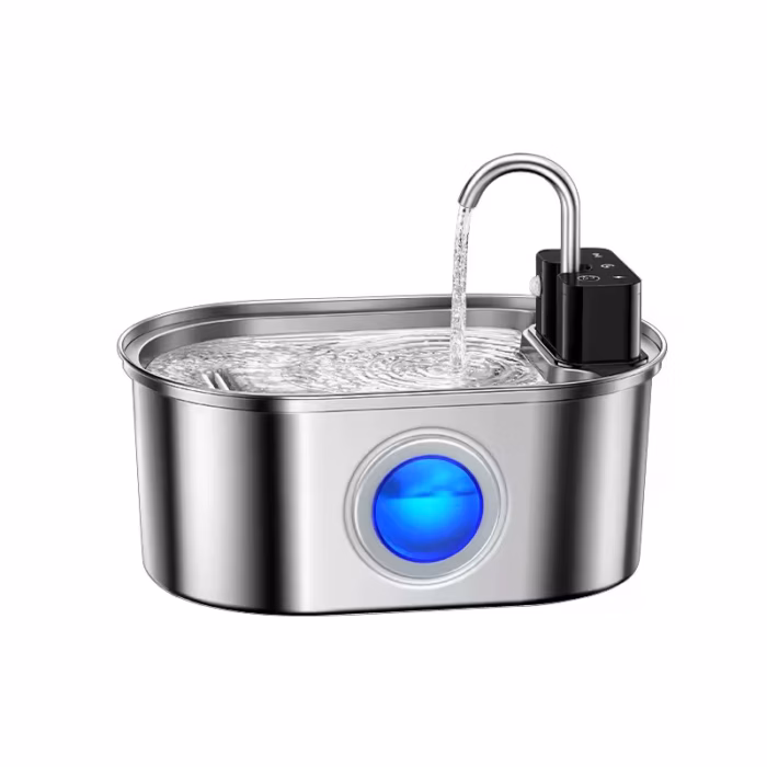 ROJECO Wireless Water Fountain - น้ำพุอัจฉริยะมีเซ็นเซอร์ไร้สายแบบสแตนเลส (794955)