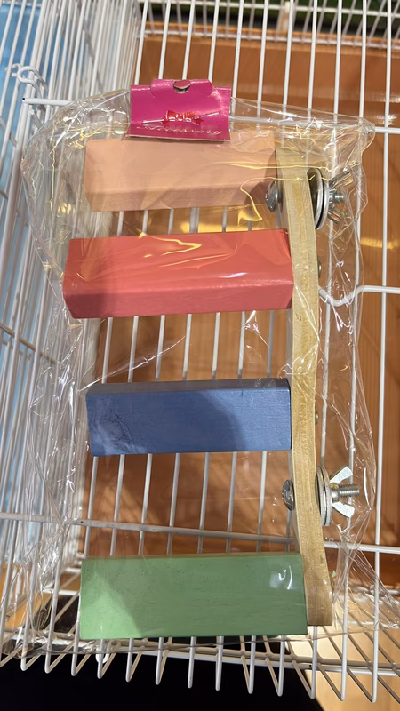 Bird Toy - ของเล่นสำหรับนก สะพานไม้หลากสี (803699)